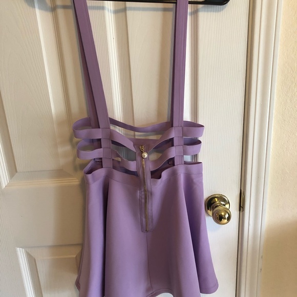 lavender suspender skirt - Picture 3 of 5